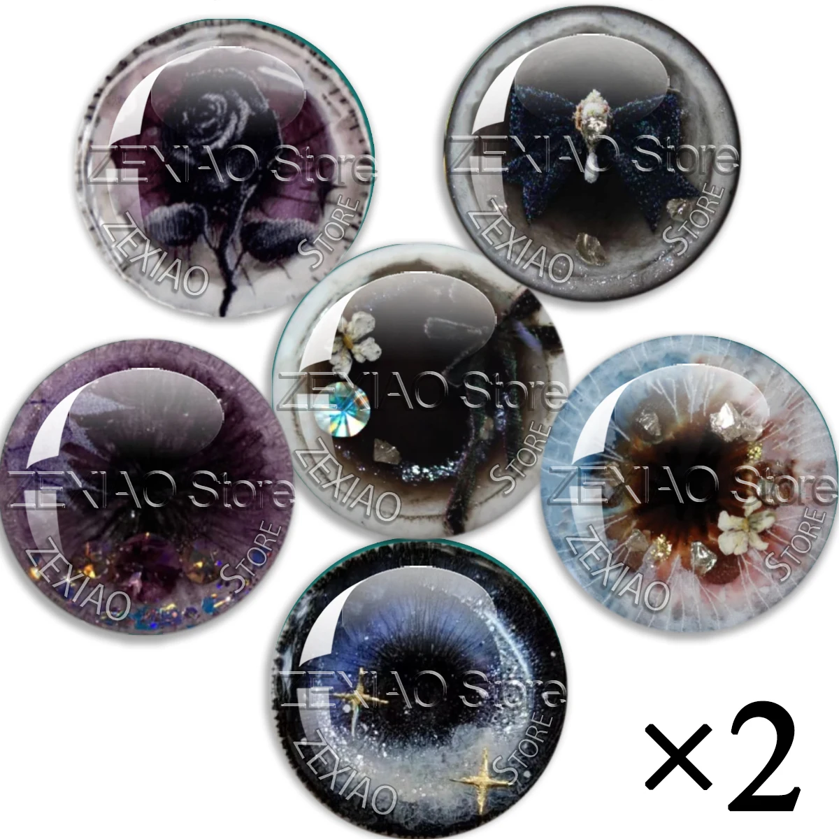 BJD Doll 14MM Eyes Piece For Toys Blythe Dolls Accessories Eye Chips For Blythe Bjd Toys Gift Crafts Doll Accessories