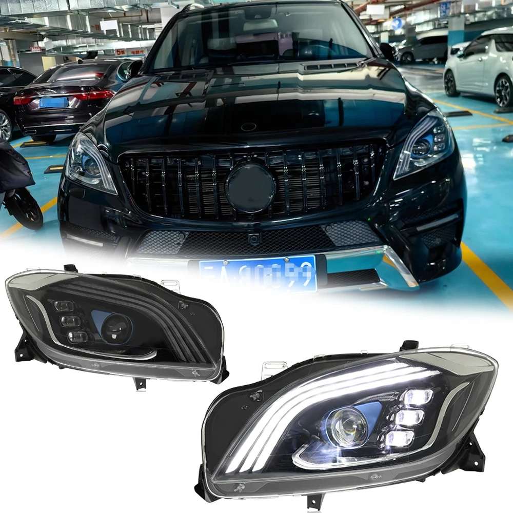 

LED HeadLights for Mercedes-Benz ML W166 12-15 Maybach style led Car head lamp Assembly Signal Auto Accessories Modified Lamp
