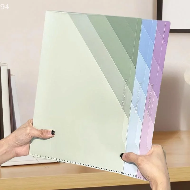 

Градиентная многослойная папка формата А4, классификация предметов, тестовая бумажная папка, прозрачная L-образная папка, 6-слойная классификационная папка