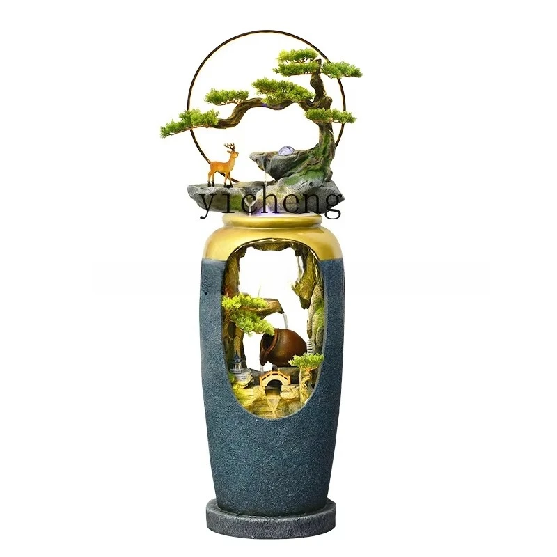 BJ-12  Rockery Flowing Water Circulating Water Living Room Office Decoration Alpine Landscaping View Floor Ornament