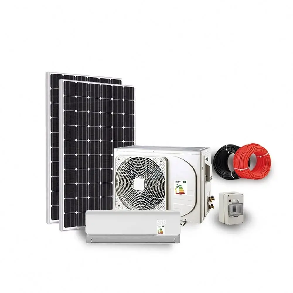 Hybrid 9000btu-24000btu Home Solar Powered Air Conditioner for Cooling 12000btu-18000btu Series for Households