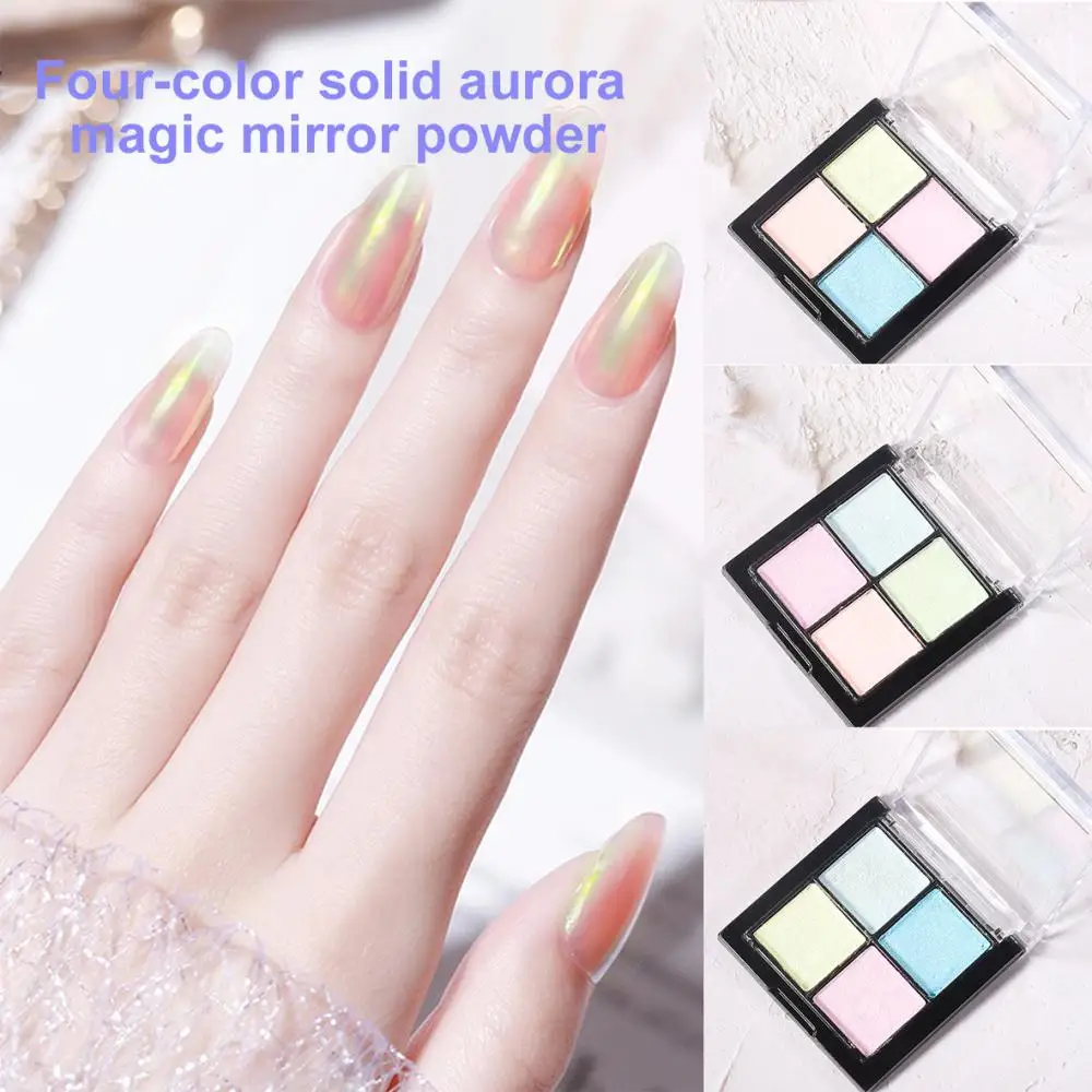 1/2 Stuks Manicure Glanzende Multi-Color Oogverblindende Social Media Sensatie Iriserende Fashion-Forward Nagels Sprankelende Nail Art