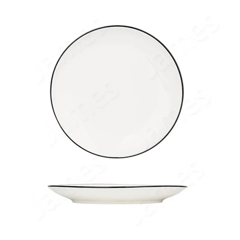 Simple Solid Color Dinner Plate Nordic Style Ceramic Plates Steak Pasta Dishes Cake Dessert Fruit Salad Tableware Household Use