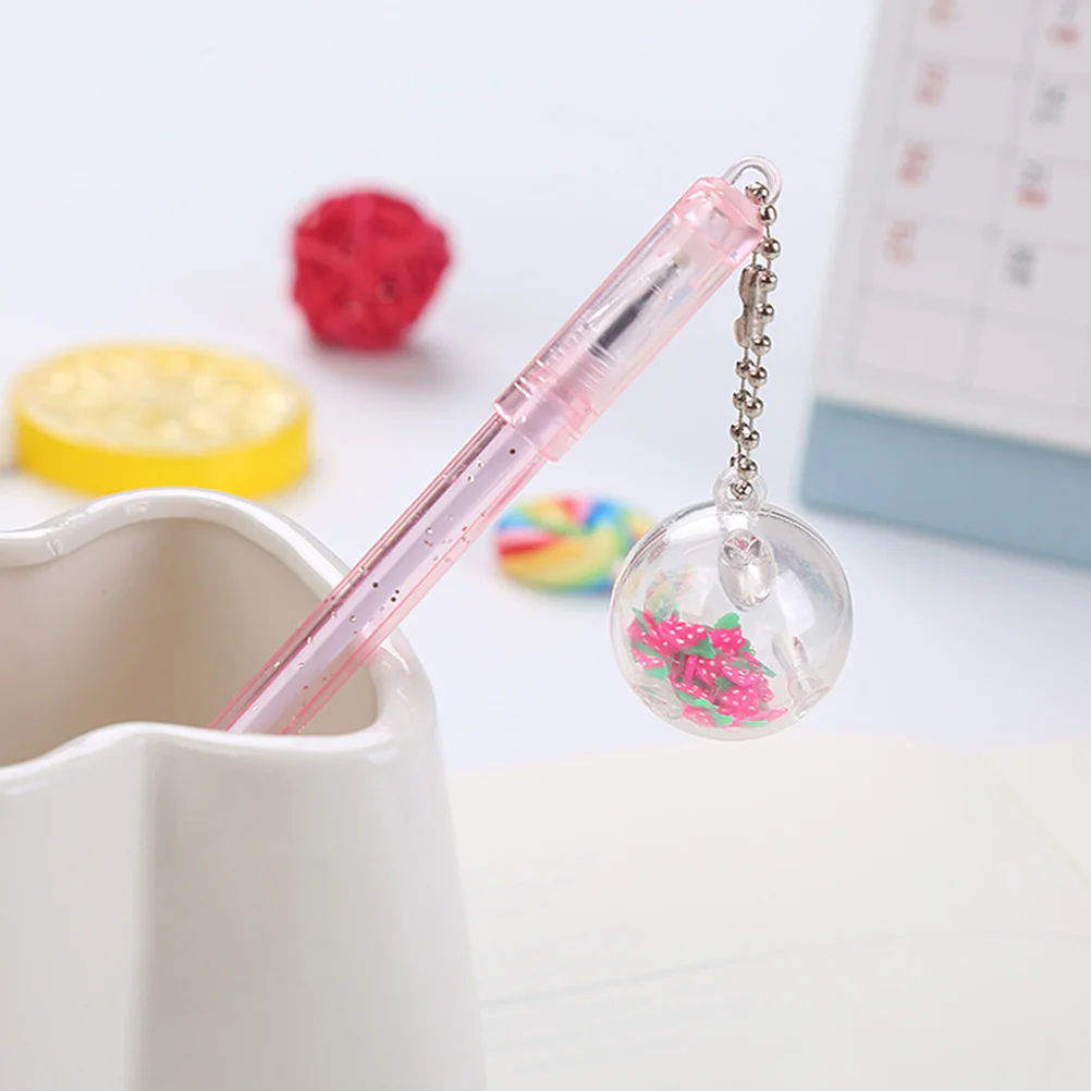 

10 Pcs Pen Ink Student Party Favor Pens Writing Creative Gel Plastic Cute Pendants Kawaii