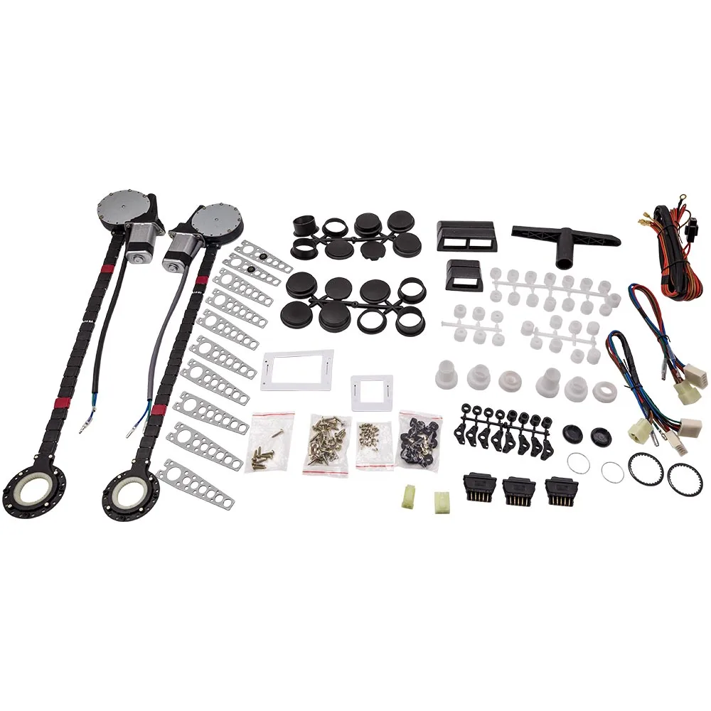 Image of 2-Türiger Universal-Elektromotor-Kit für Fensterheber – Wandelt manuelle Kurbeln in elektrische Heber um
