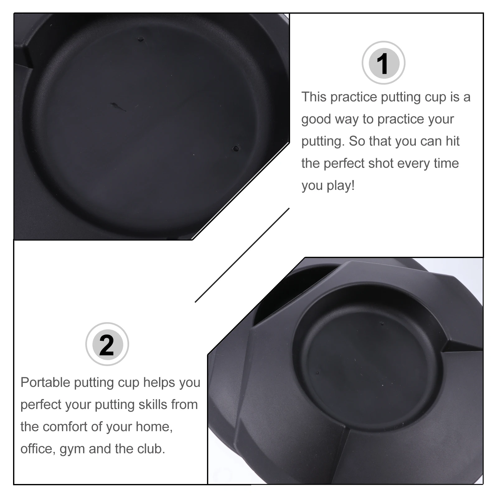 

3pcs Putter Practice Cup Golf Putting Training Aid Home Office Gym Use Durable Lightweight Portable Golf Training Equipment