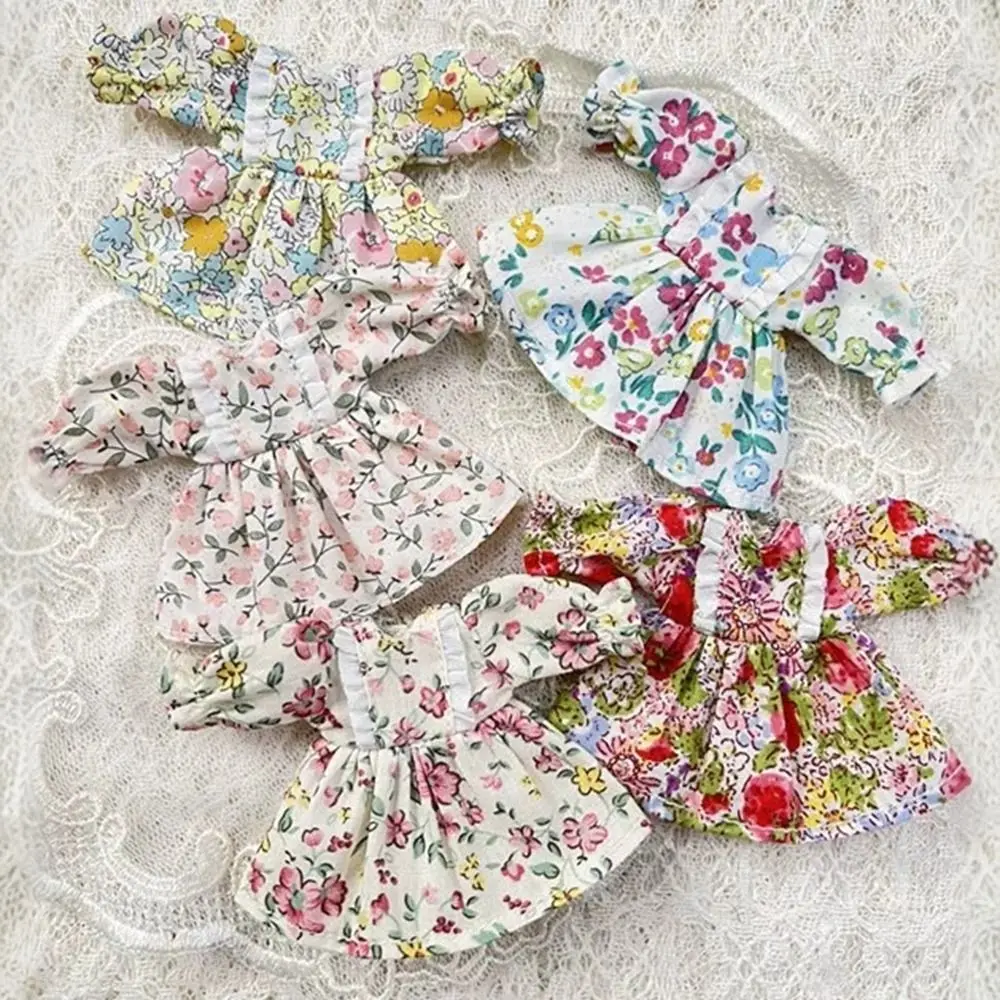 Robes imprimées faites à la main, accessoires à manches longues, vêtements de poupée, jupe multi-styles, Cardigan blanc à la mode