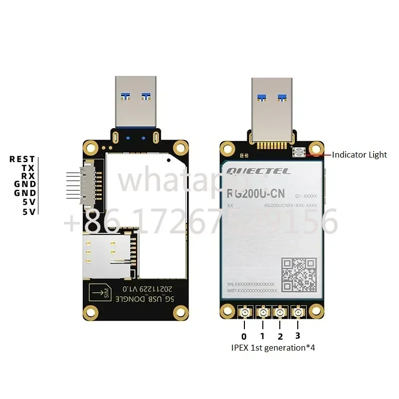 5G USB Modem Quectel RG200U 5G Dongle With Sim Slot