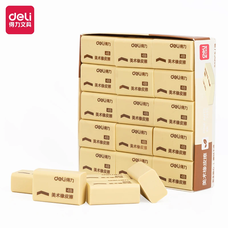 

Deli 5pcs 4B Pencil Erasers Mechanical Pencil Rubber School Supplies Writing Art Drawing Erasers Office Supplies Stationery