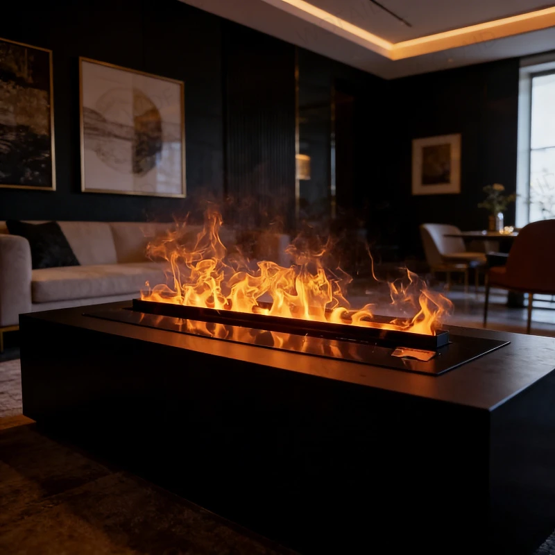 

Smart Control Remote Wifi Water Fireplace Some EU VAT Free Safe Evaporative Fireplace with Mist - Perfect for Apartments Firepit