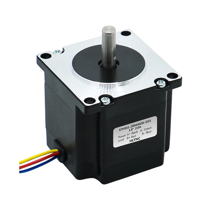 HLTNC 57*51 Stepper De Passo Motor Kit Para Router Cnc Con Motores Nema 23 Rpm 2a 6.35mm shaft Mount 1.1N.M