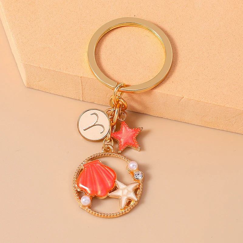 Niedlicher Sommer-Strand-Seestern-Muschel-Schlüsselanhänger für Autoschlüssel, Souvenir-Geschenke für Frauen und Männer, Handtaschen-Schlüsselringe, DIY-Schmuckdekoration – Detail 4