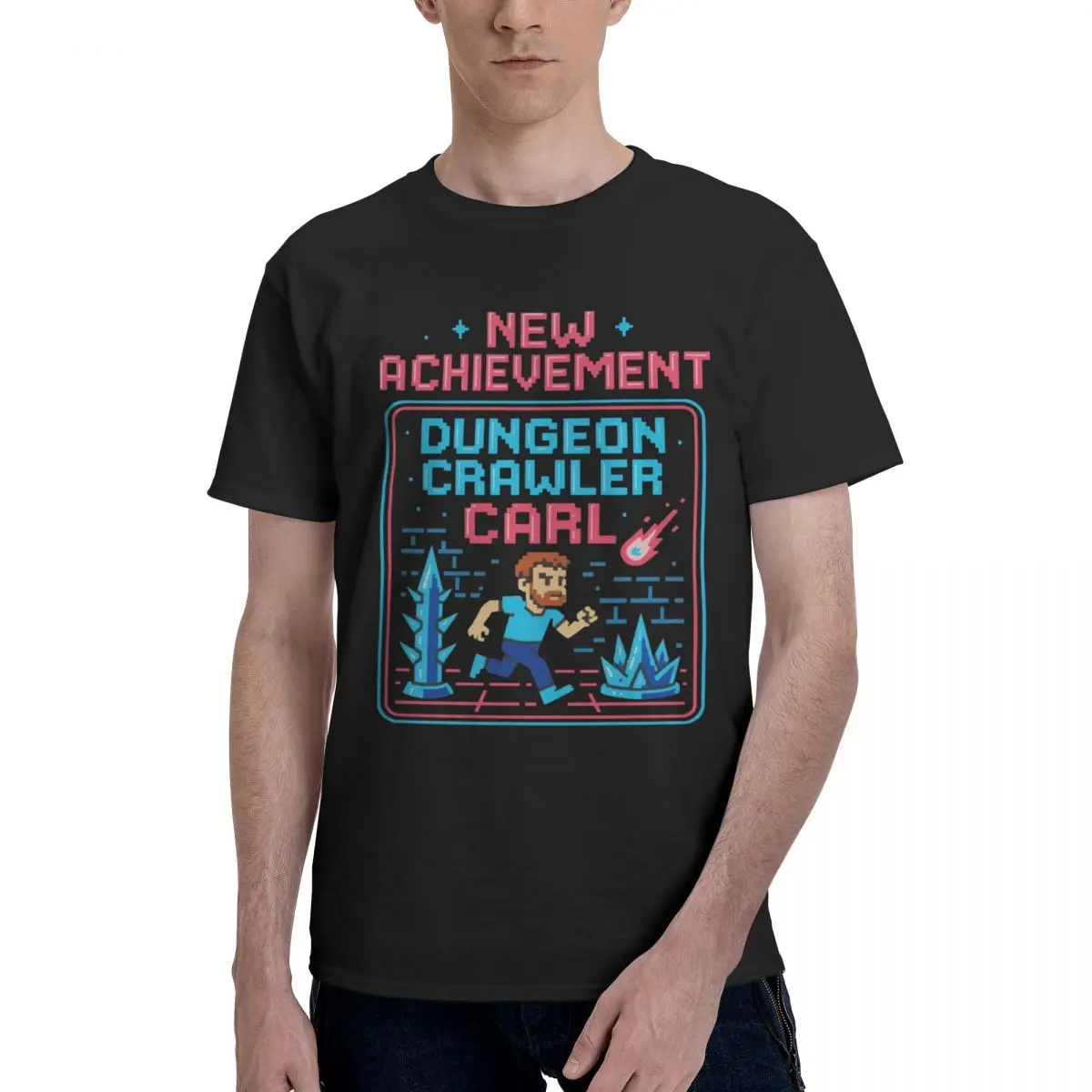 New Achievement Dungeon Crawler Carl (1) T Shirts Graphic Y2K Gifts Cotton Tshirts For Men Women Tops
