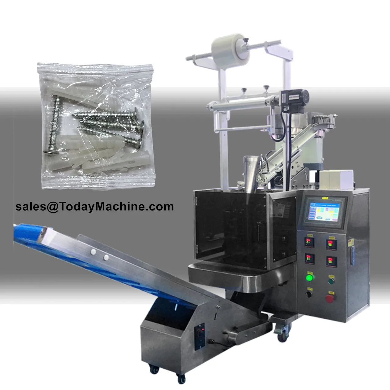 Automatic Bolt Small Parts Screws Hardware Bag Counting Packing Machine with Vibrating Plate