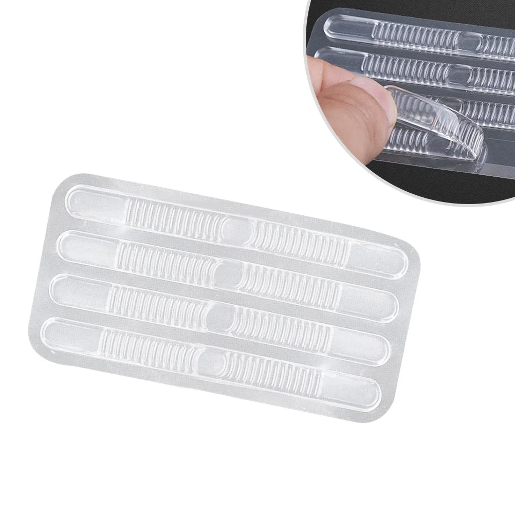 

2Pack Transparent Jelly Pads for Shoes Soft Thin Heel Stickers Anti-Slip Cushion Fit All Footwear Comfortable Pain Relief