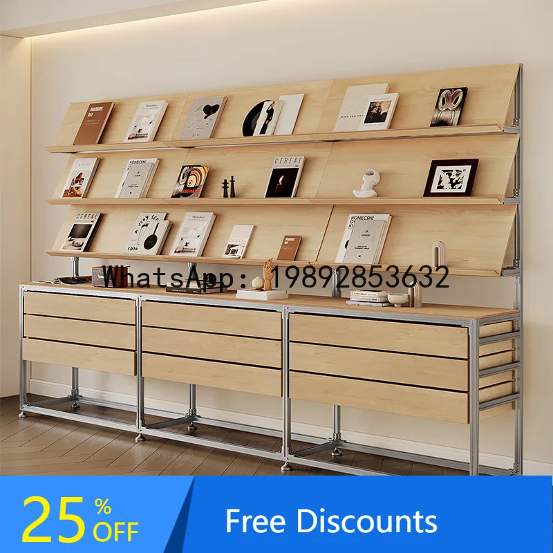 

CZ Aluminum Profile Ocean Board Drawer Display Cabinet Storage Bookshelf Exhibition Display Product Showcase