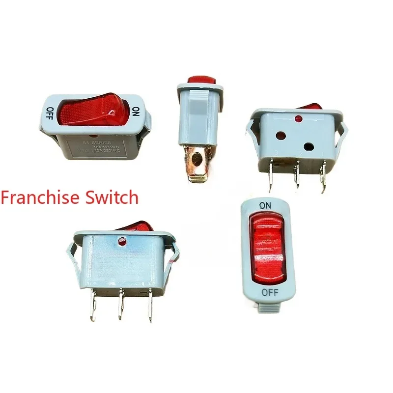 100PCS KCD3 ElectricPot  Heating Switch Accessories  Wok With Light Button Multi-function  Rice Pot Boat