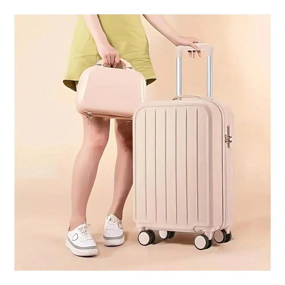 

Pcs, 20 Inch Hardside Luggage Carry On Luggage With Cup Phone Charger Hard Shell Suitcases With Spinner Wheels Travel Suitcase