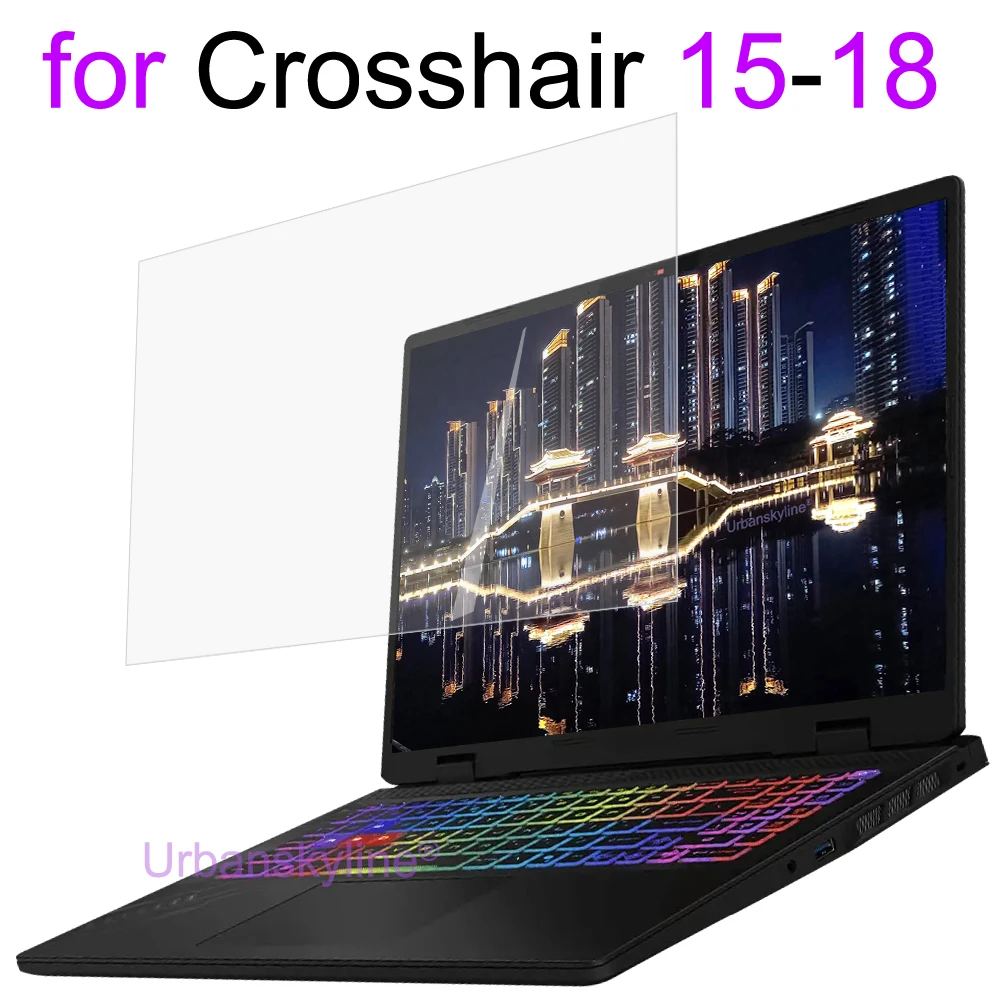 

Защитная пленка для экрана MSI Crosshair 15 16 17 18 HX AI D2XW HX D14V B12 A11U 11U 12U B12U Clear Guard Matte Frosted Skin Film 17,3