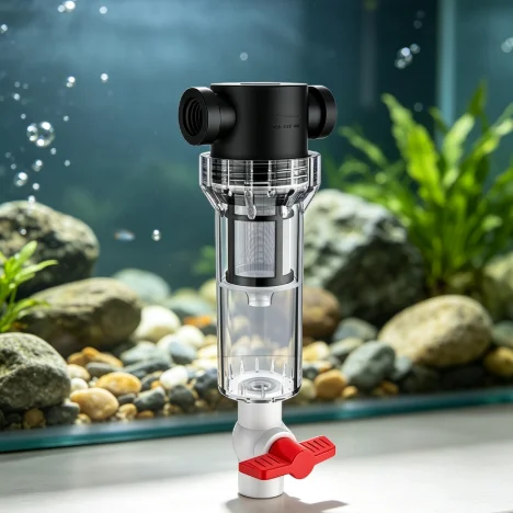 Efficient Fish Waste Collector Self‑Cleaning Aquarium Feces Separator Female Thread Precision Filtration Fish Tank Filter Suppl