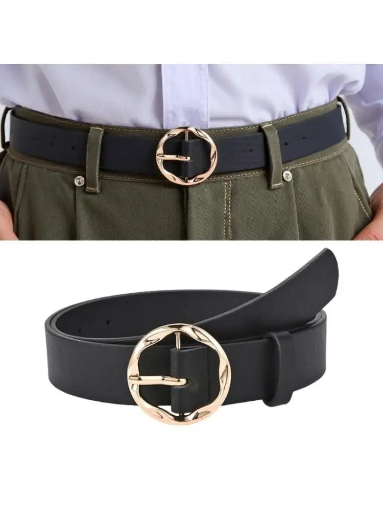 31BB Waist Chain Golden Buckle Stylish Hot Cowboy Waist Belt Leopard Pattern