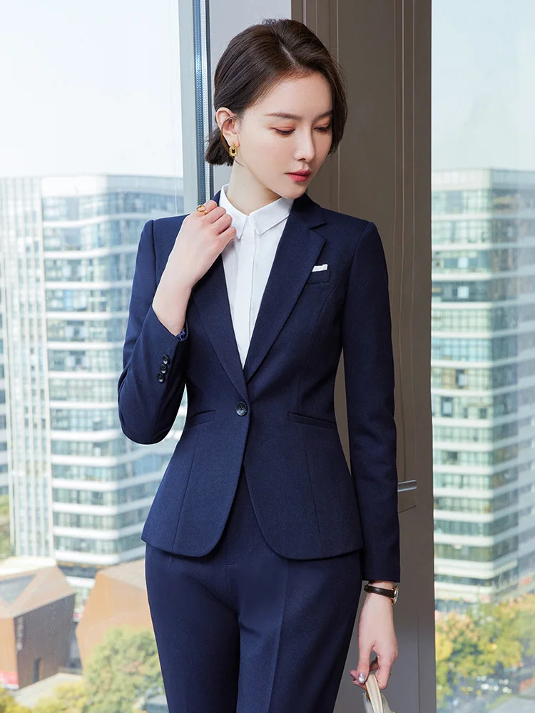 

Элегантный женский деловой костюм для руководителя, весна-осень, для офиса, высококачественный, для карьеры