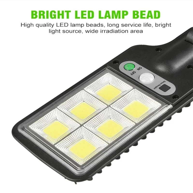 1200MaH Solar Wall Lamp Street Light 3 Light Mode Motion Sensor Outdoor IP65 Waterproof Garden Courtyard Porch Decoration Lamp
