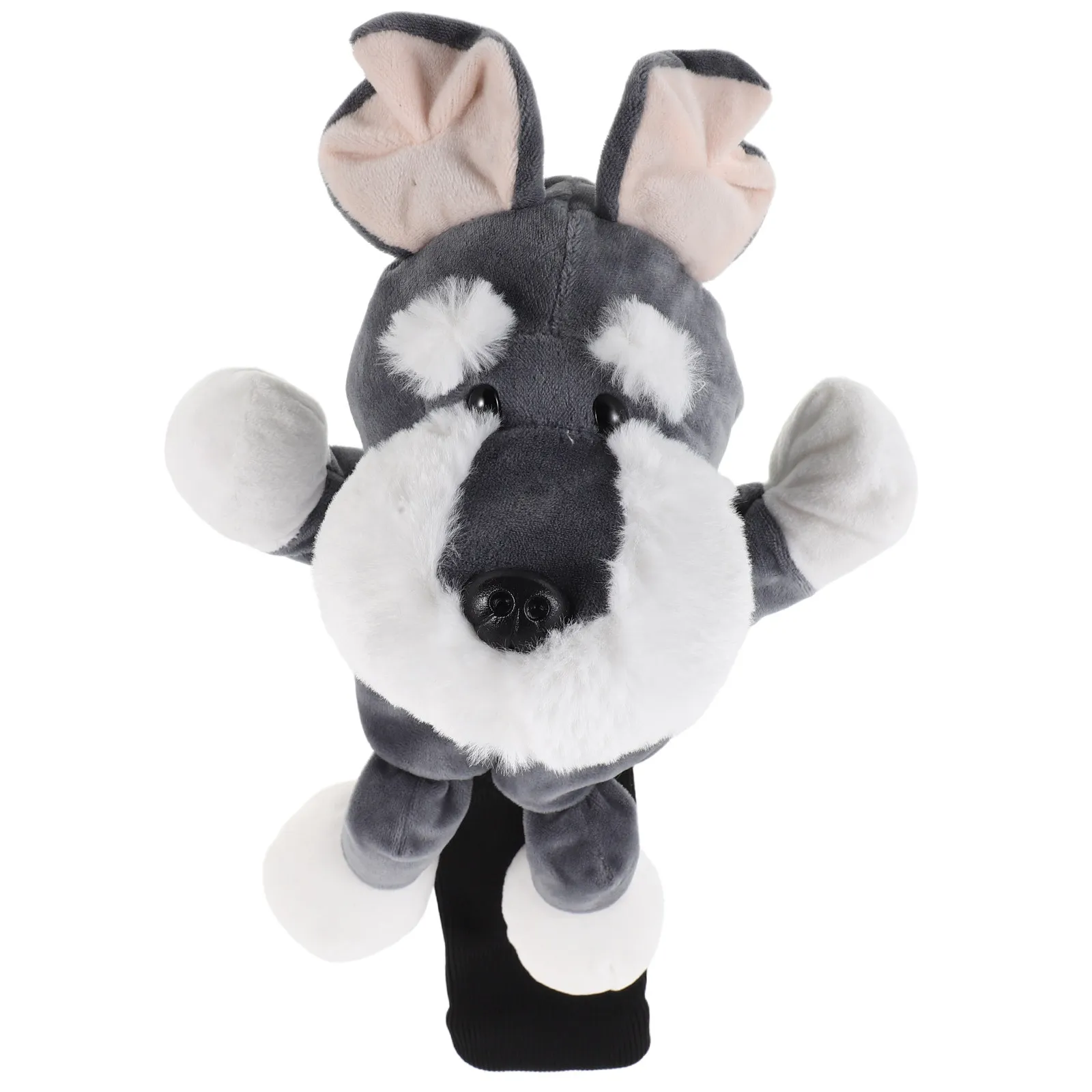 Funny Club Covers Animal Headcover Soft Protective Cartoon Schnauzer Dog Golf Accessories Driver Head Cover view 4