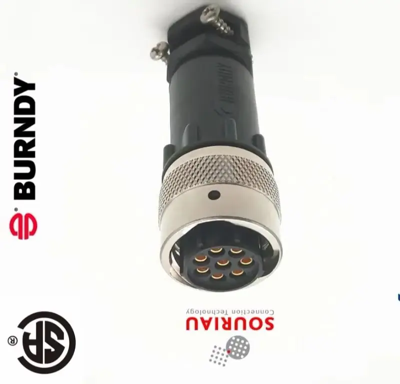 

BURNDY SourIAU Industrial 8-pin Plug Female Head 8-pin Female Head+PG Tail Clamp+8 Jack