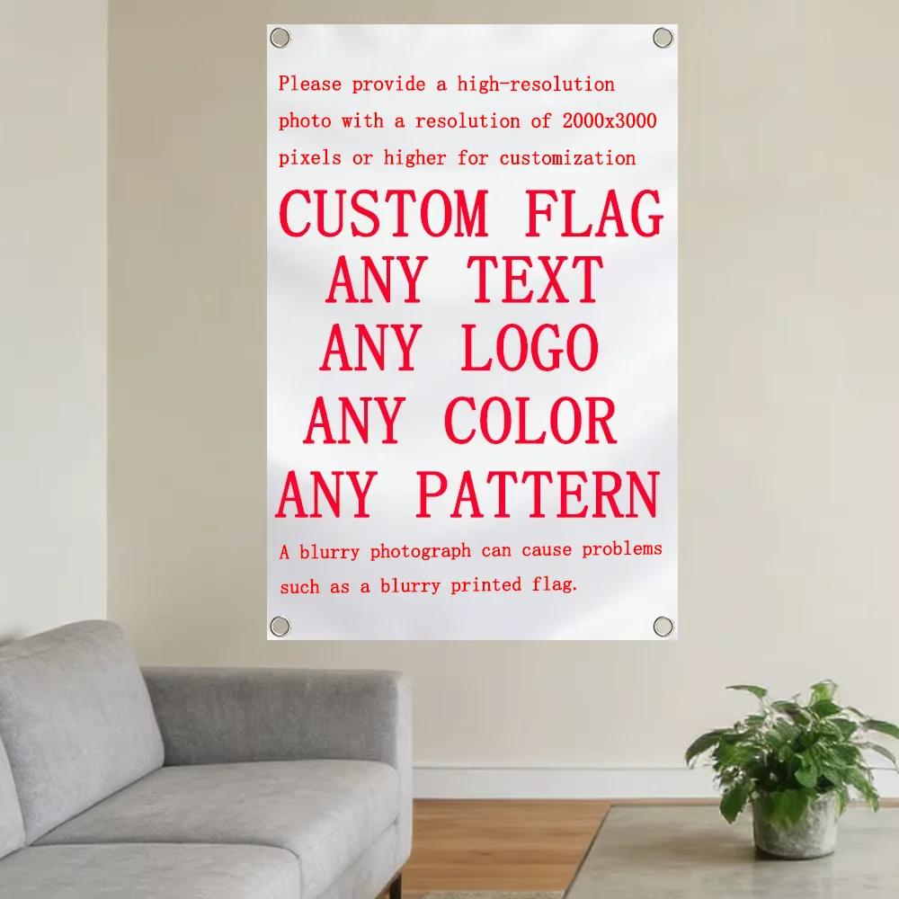 Custom Flag Banner Print Logo Picture Personalized Text Image Party Business Advertising Event Home Decor Outdoor Indoor Best