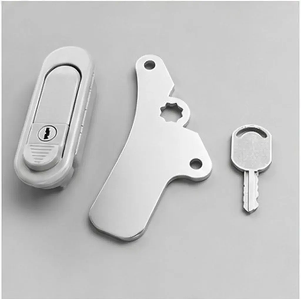 1Pcs Electric Cabinet Door Lock Zinc Alloy Flat Cam Lock for Network Cabinets Security Industrial Electrical Box Access