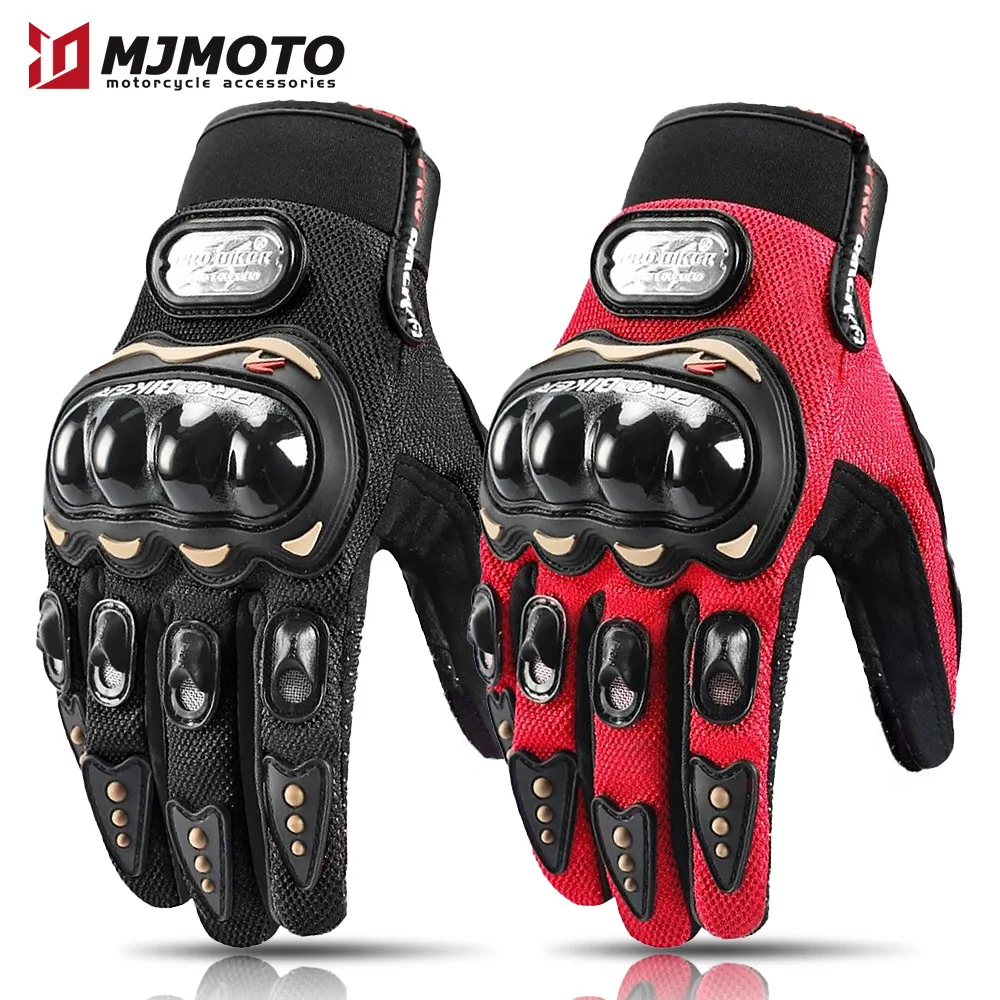 Motorcycle Gloves Men Women Breathable Touch Screen Anti-Collision Hard Shell Full Finger Riding Gloves Outdoor Sports