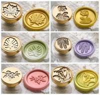 Plant Wax Seal Stamp Vintage Craft Seal Stamp Head Card Envelope Wedding Invitation Gift Wrap Scrapbooking Decorative