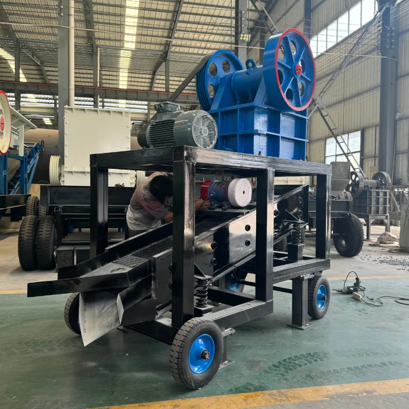 Heavy Mobile Screen Jaw Crusher Machine, Small Mobile Crusher Production Price Factory Direct