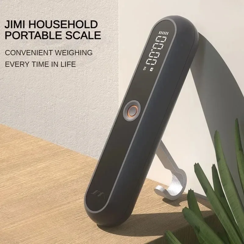 JIMIHOME Household LCD Digital Electronic Luggage Scale High Precision Rechargeable Portable Travel Scale Baggage Weight