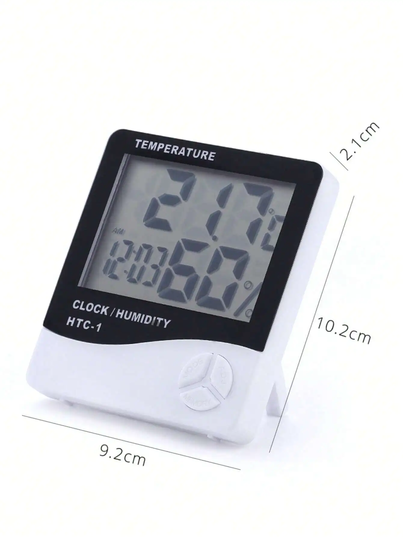 Electronic Thermometer Hygrometer Lcd Digital Temperature Humidity Meter Adjustable Indoor Weather Station With Eyelash Extension Tool
