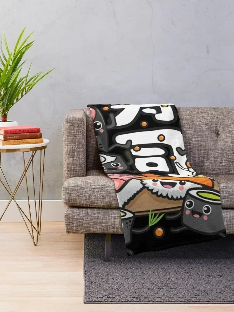 

Sushi Kawaii Throw Blanket Children Adult Carpet Soft and Warm Beautiful Carpet Four Seasons Home Thin Wadding Blanket