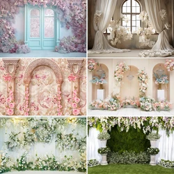 Wedding Party Decoration Backdrop Bridal Shower Flowers Wall Floral Scene Engagement Photography Background For Photo Studio