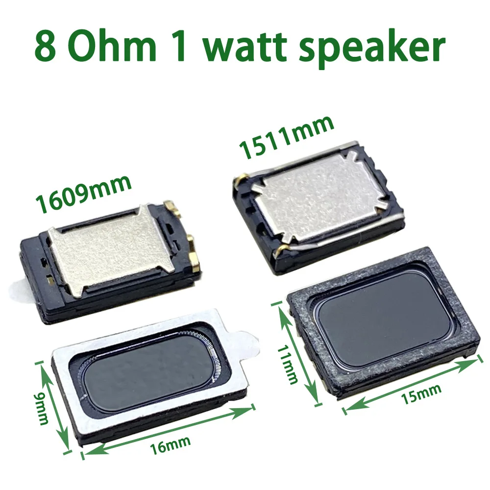 Speaker1511/1609 Aluminum Film Shrapnel Square Magnetic Speaker 8 Ohm 1 Watt IP68 Waterproof Smart Wearable Watch Laptop Speaker