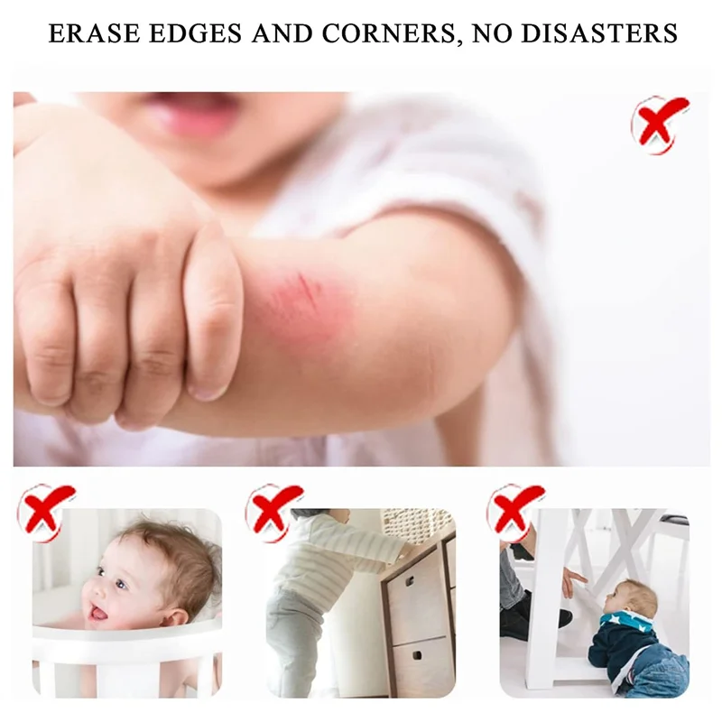 مجموعة واحدة من واقيات الزوايا والحواف للشرب بطول 6 أمتار و4 واقيات زوايا PVC B