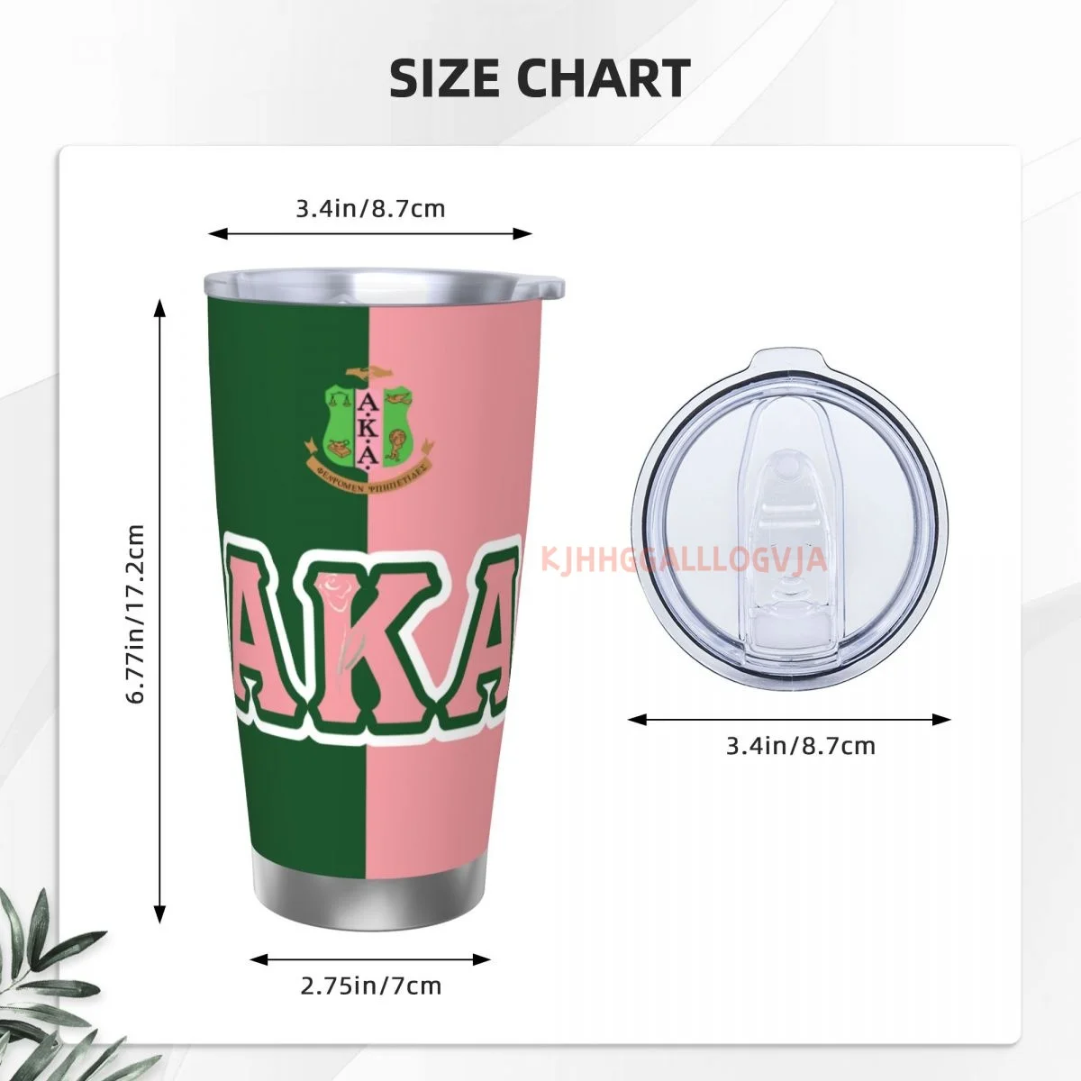 كوب قهوة حراري معزول من الفولاذ المقاوم للصدأ سعة 20 أونصة من AKA مع غطاء بهلوان لزجاجة السيارة والمكتب والمنزل