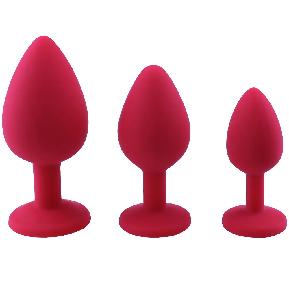 S/M/L Soft Silicone Anal Plug Mini Erotic Butt Plug Sex Toy for Beginner Men Women Gay Couples Prostate Stimulator Anal Sex Toy