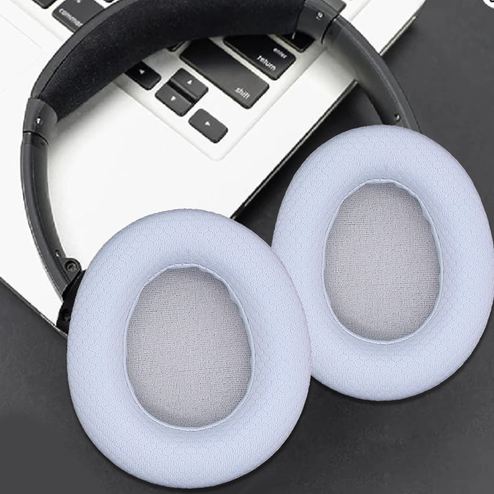 1 Pair Replacement Ear Pads Cushions Breathable Mesh Fabric Ear Cushions Covers Ear Cups Cover for Steelseries Arctis Nova Pro