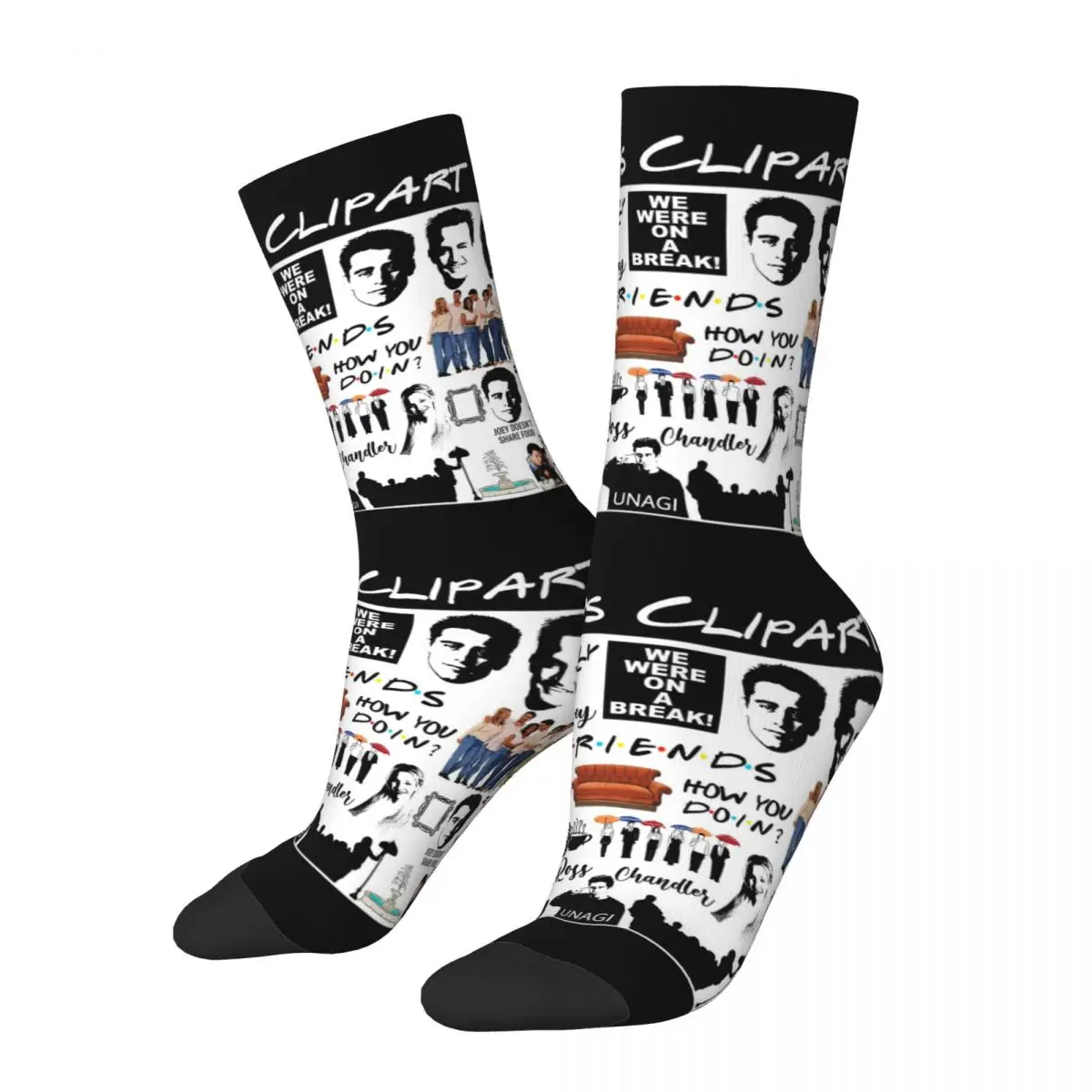 

Happy Funny Male Men Socks Casual Friends TV Show Sock Cartoon American Sport Women Socks Spring Summer Autumn Winter