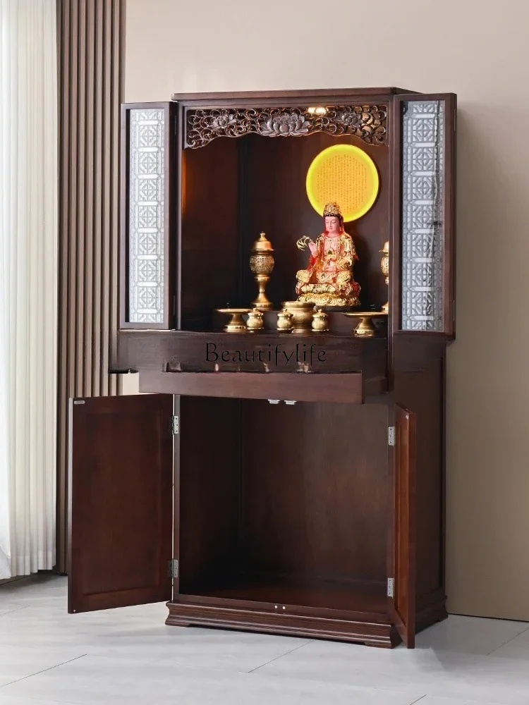 yj32 Tempio del Buddha cinese armadio per vestiti casa dio della ricchezza tavolo per il culto del tempio dell'antenato armadio