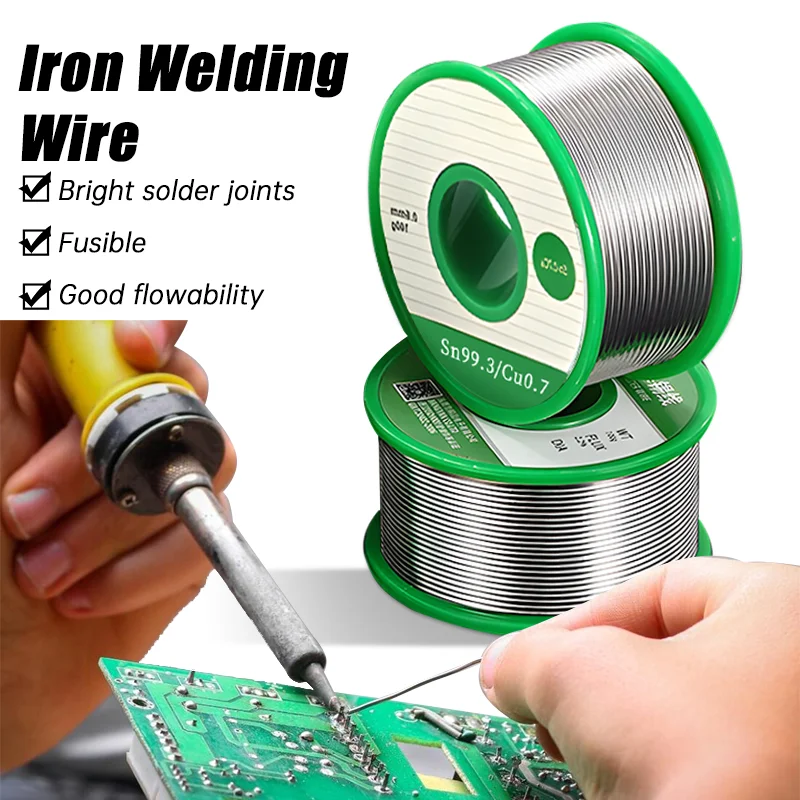 Tin Soldering Wire Roll para Reparação Eletrônica Solda Wire Rosin Contendo Alta Pureza Não Limpo sem Chumbo Flux Sn99.3 Cu0.7