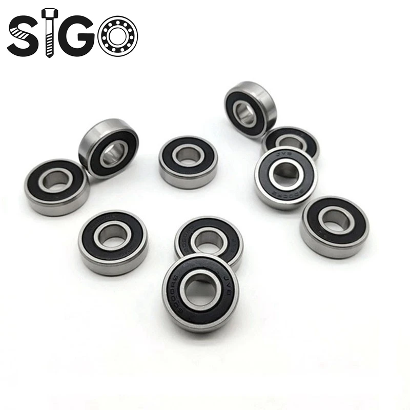2PCS 6200RS Deep Groove Bearing ABEC-7 10x30x9 Mm Ball Bearings 6200-2RS 6200RZ 180200 RZ RS 6200 2RS EMQ Quality