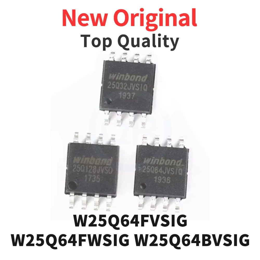 (1 قطعة) 25Q64FVSIG 25Q64FWSIG 25Q64BVSIG W25Q64FVSIG W25Q64FWSIG W25Q64BVSIG SOP-8 جديد وأصلي #1