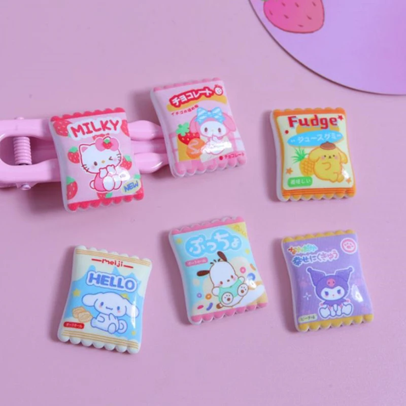 10 Pcs Cartoon Resin Cute Cartoon Animal Candy Style Hairpin Pendant Scrapbook Craft Diy Miniature Ornament Accessories