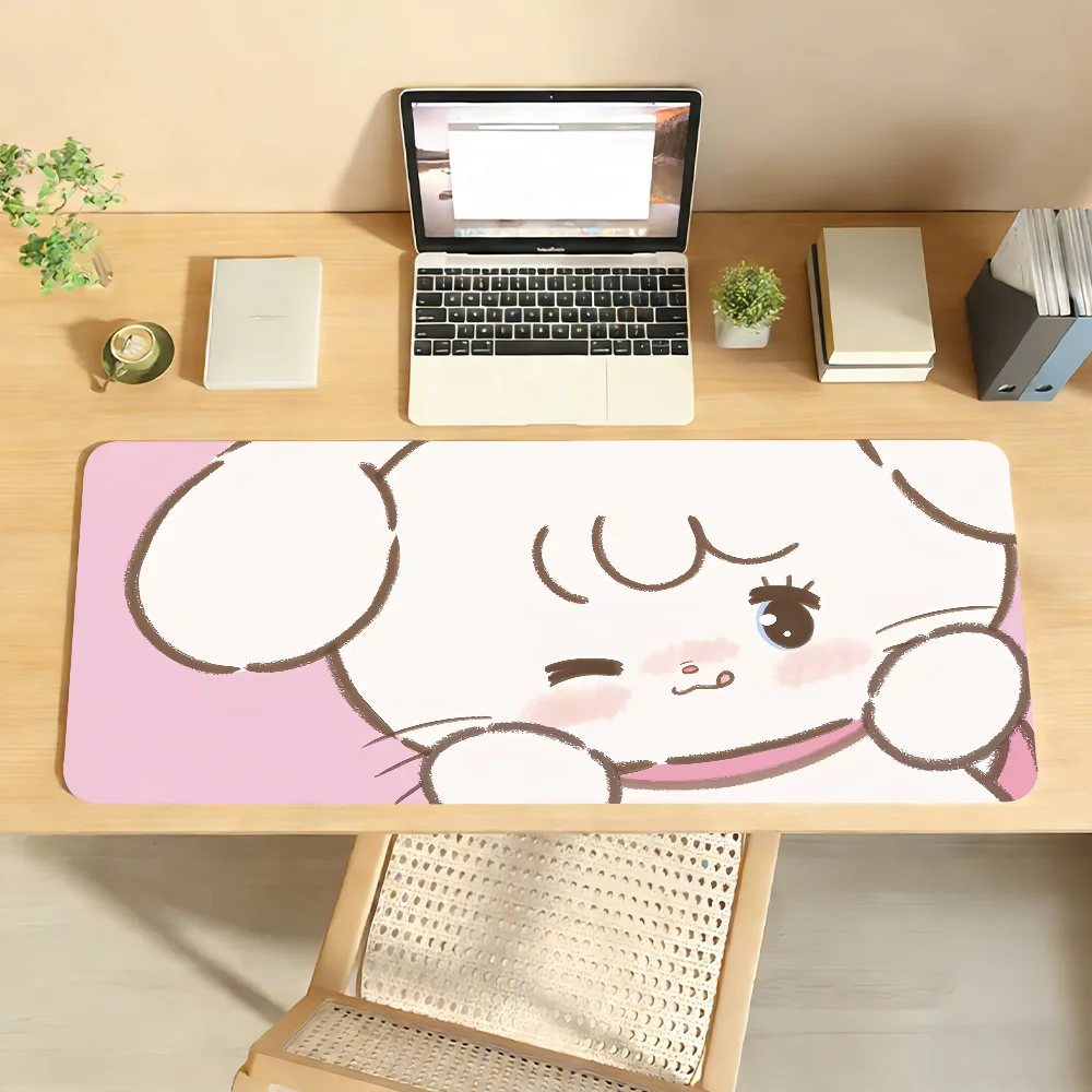Cartoon M-MIKKO Mouse Pad Non-slip Locking Edge DeskMat PC Laptop Accessories Rubber Office Keyboard Large Game